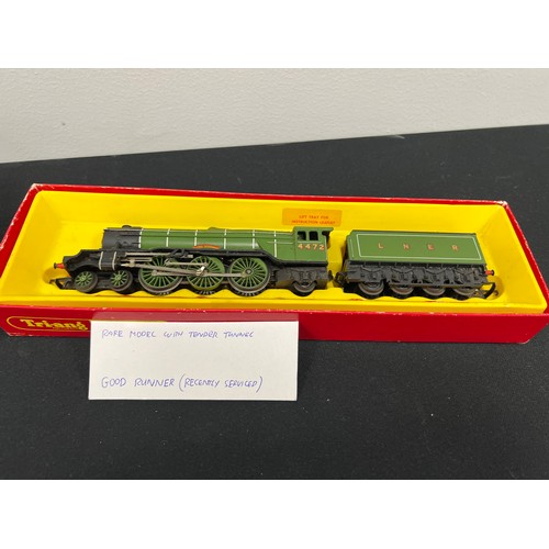 357 - Rare OO tri-ang/ hornby loco flying Scotsman with special corridor tender good runner recently servi... 