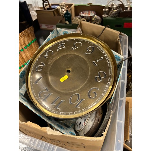 327 - 2 Boxes clock parts