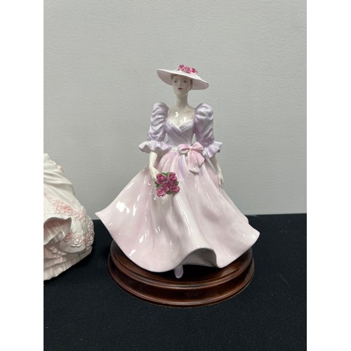 294 - 4 Coalport lady figurines