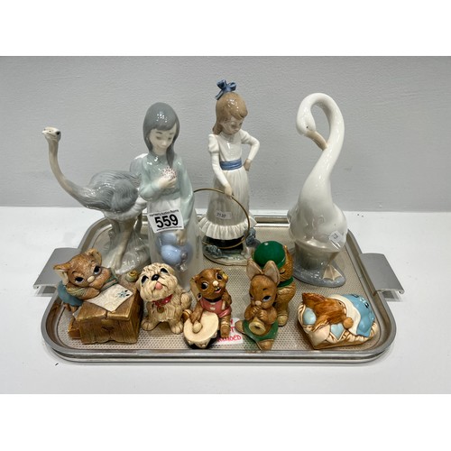 559 - Collection nao, pendelfin figures