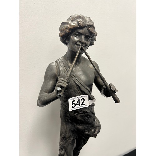 542 - Large spelter figure a/f