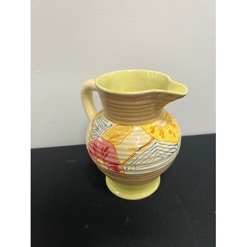 536 - Clarice cliff art deco jug