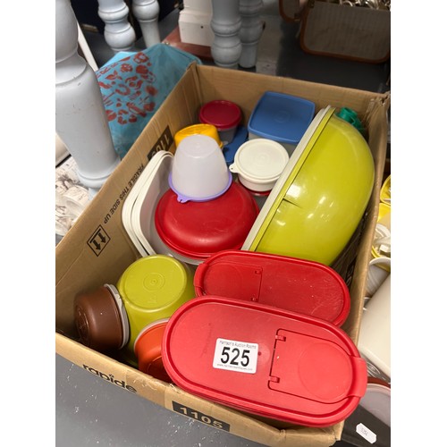 525 - 2 Boxes vintage tupperware