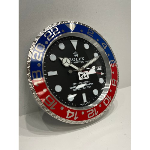 623 - Dealer Rolex wall clock