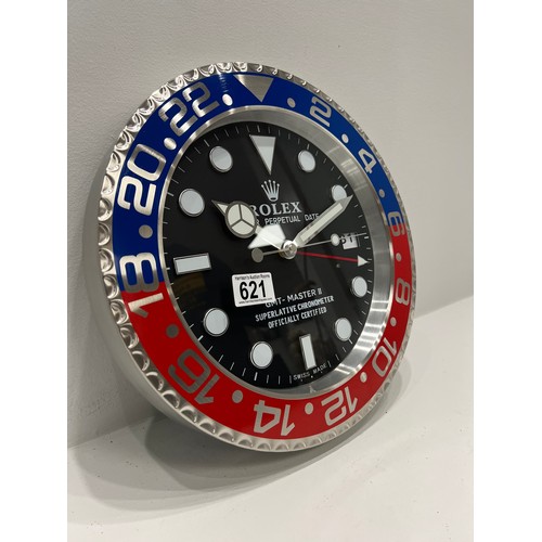 621 - Dealer Rolex wall clock