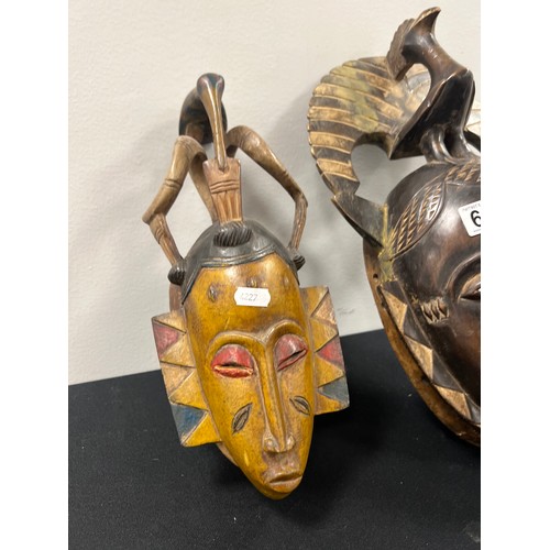 602 - 2 African trible masks