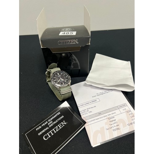 485 - Citizen eco-drive remote control watch boxed cost £239 when new