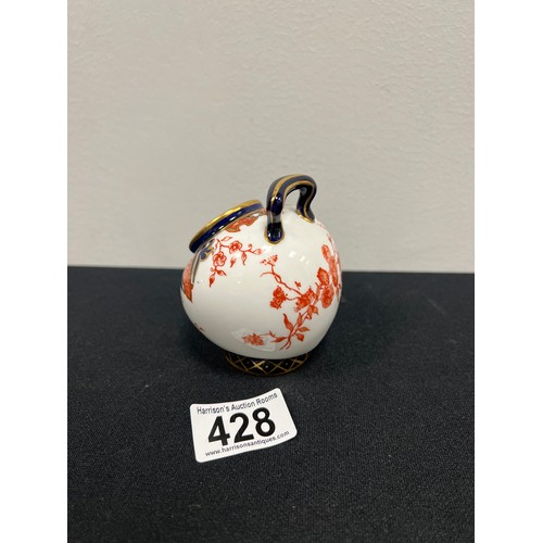 428 - Royal crown derby miniature coal scuttle