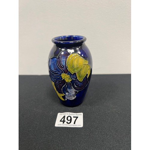 497 - Moorcroft 'anemone' vase