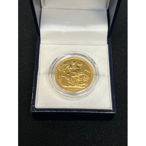 465T - 1909 Gold Sovereign