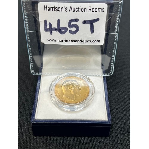 465T - 1909 Gold Sovereign