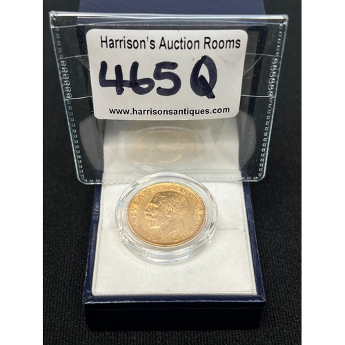 465Q - 1911 Gold Sovereign