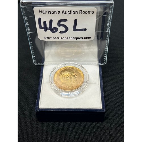 465L - 1902 Gold Sovereign