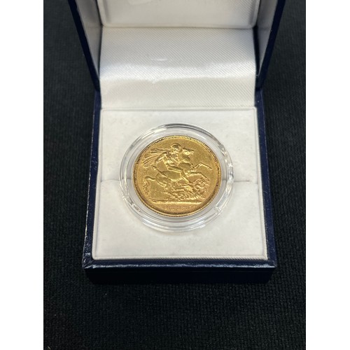 465J - 1892 Gold Sovereign