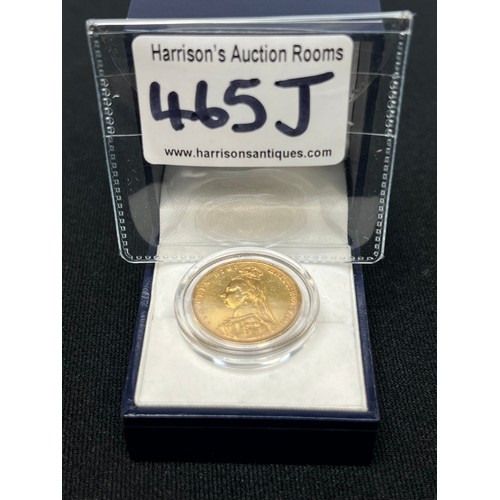 465J - 1892 Gold Sovereign