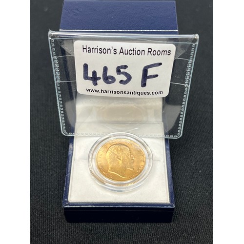 465F - 1910 Gold Sovereign