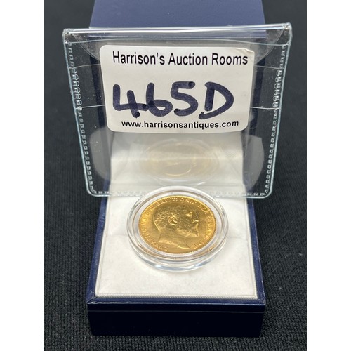 465D - 1906 Gold Sovereign