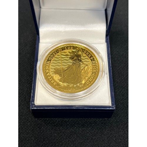 465Z - 24ct Gold 1oz britannia coin 2021