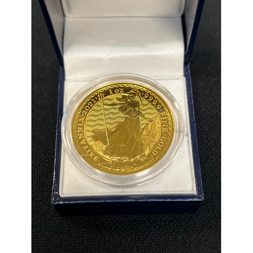 465Y - 24ct Gold 1oz britannia coin 2021