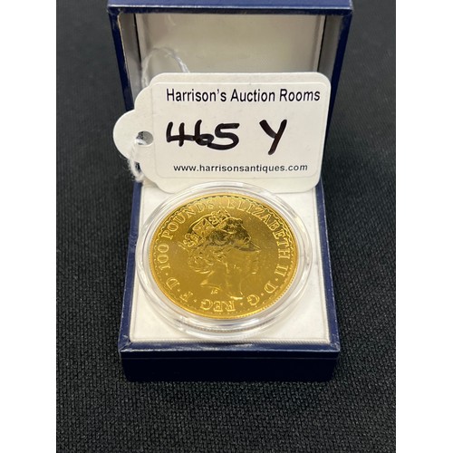 465Y - 24ct Gold 1oz britannia coin 2021