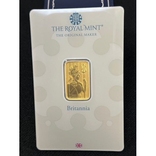 465W - 24ct Gold royal mint sealed 5 gram gold britannia coin