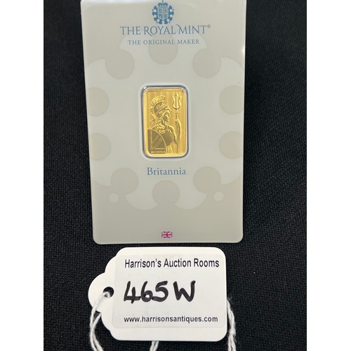 465W - 24ct Gold royal mint sealed 5 gram gold britannia coin