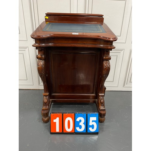 1035 - Victorian style mahogany davenport