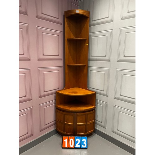 1023 - Nathan squares mid century corner cupboard