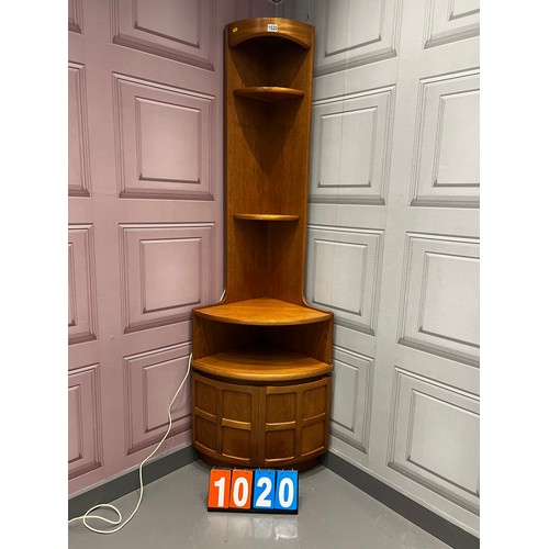 1020 - Nathan squares mid century corner cabinet