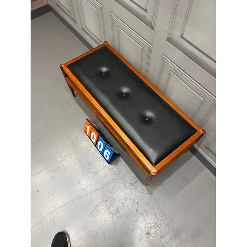 1006 - Rare reversable- top mid century coffee table/ bench