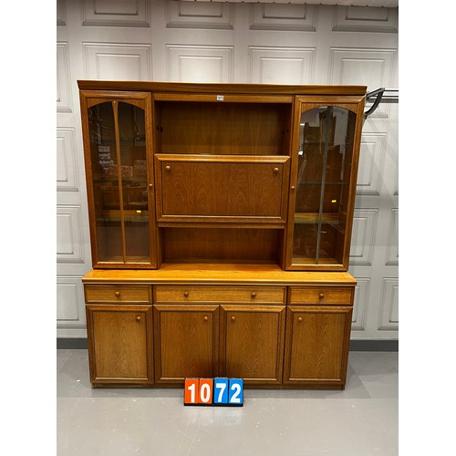 1072 - Mid century teak wall unit