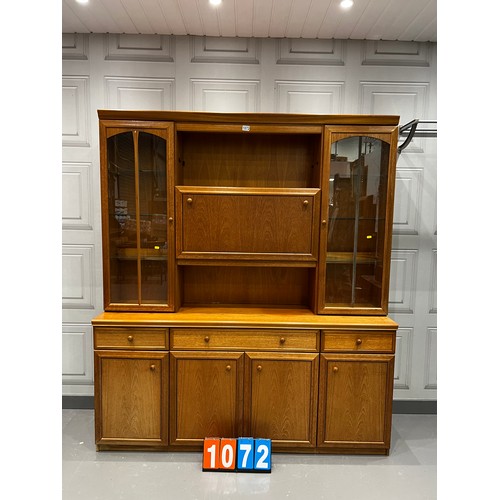 1072 - Mid century teak wall unit