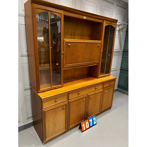 1072 - Mid century teak wall unit