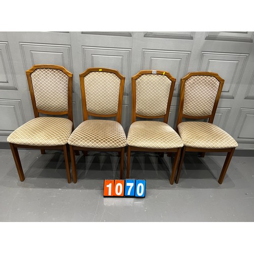 1070 - 4 Mid century dining chairs G-plan ?