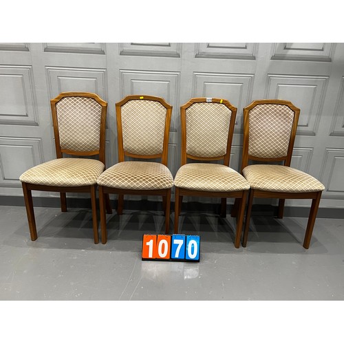 1070 - 4 Mid century dining chairs G-plan ?