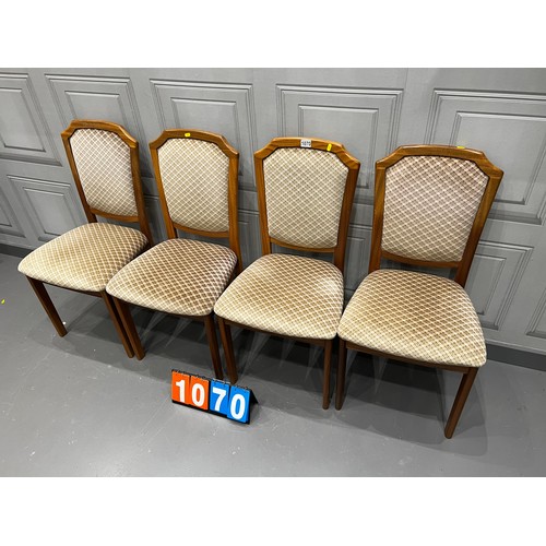 1070 - 4 Mid century dining chairs G-plan ?