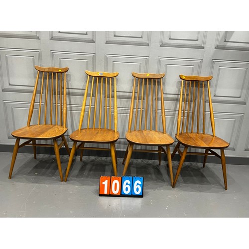 1066 - 4 Blonde ercol goldsmith dining chairs clean