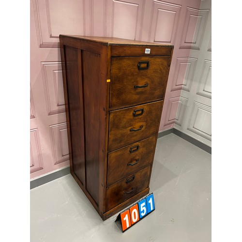 1051 - Vintage GWR office filing cabinet