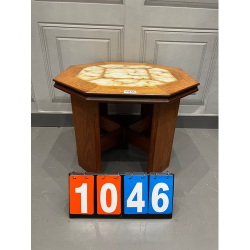 1046 - G-plan hexagonal tile top mid century coffee table