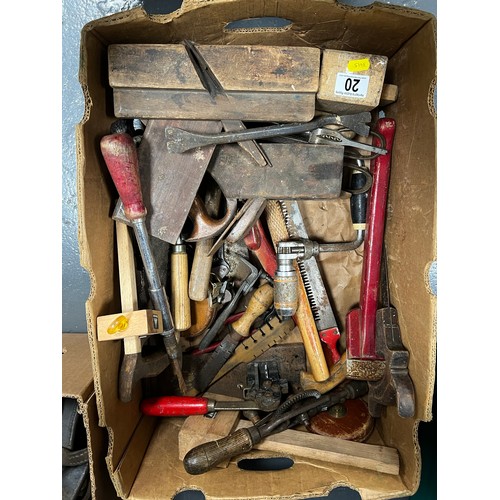 20 - Box vintage tools