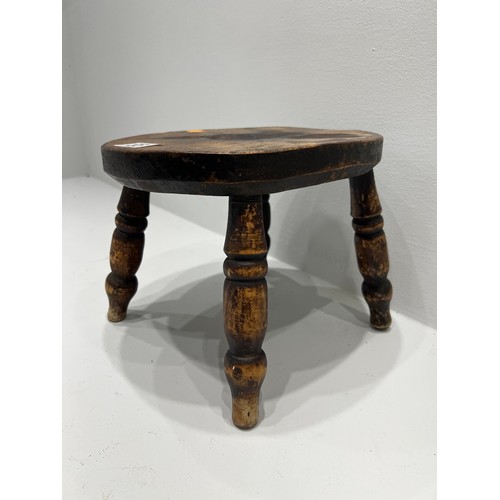 55 - 19th c Elm milking stool