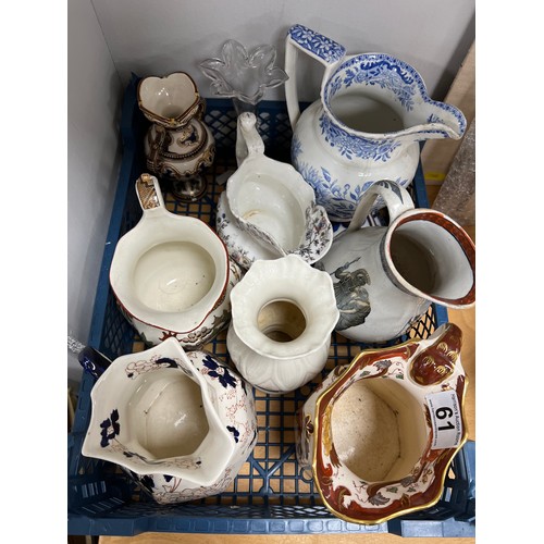 61 - Collection 19th c ceramics masons belleek etc