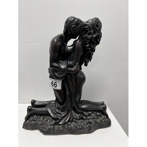 66 - Crosa Lovers figurine bronze effect circa 1998