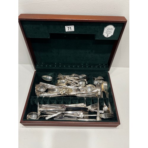 71 - George Butler Sheffield Canteen cutlery in case