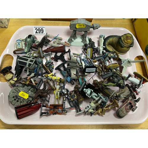 299 - Tray Star Wars Figures circa 2006. Tray not inc