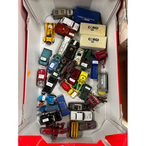 296 - Box toy cars corgi etc