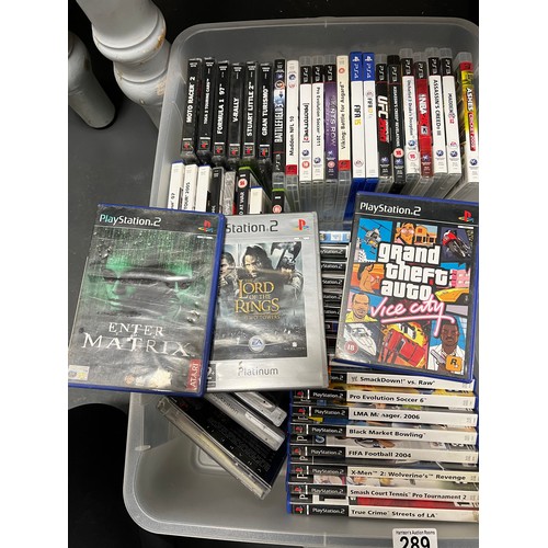 289 - Box Play Station 2 /3/4 games