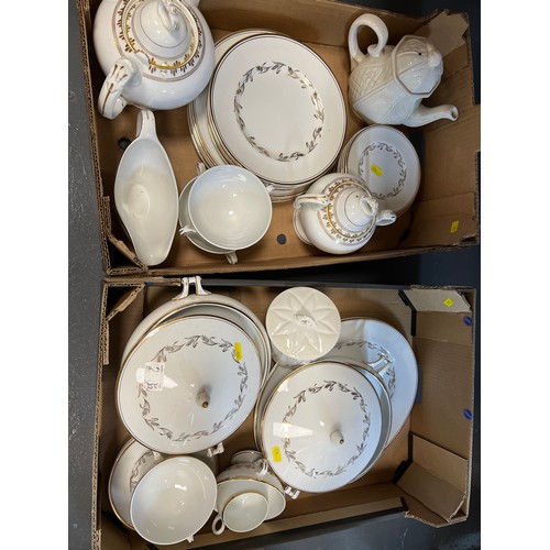 258 - 2 Boxes Dinner/teaware