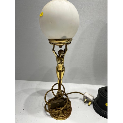 255 - 2 deco style table lamps