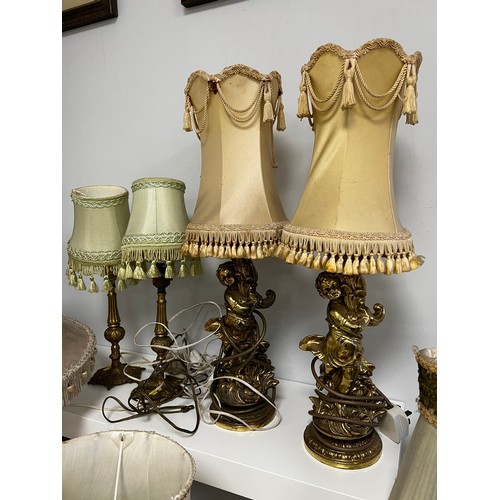 250 - 7 table lamps